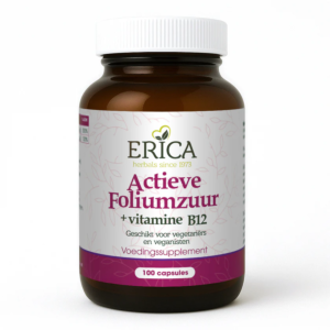 Erica actieve foliumzuur + vitamine B12, 100 caps